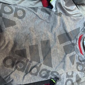 Adidas Kids Gray Graphic Tee